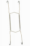 ASSA ABLOY AMERICAS RESIDENTIALI NC Plate Hanger, Brass Finish, 8-11 In. Plates HARDWARE & FARM SUPPLIES ASSA ABLOY AMERICAS RESIDENTIALI NC
