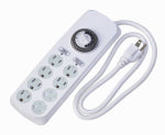 WOODS CCI 22575 Power Outlet Strip, 4 ft L Cable, 8 -Socket, 15 A, 125 V, White ELECTRICAL WOODS
