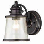 WESTINGHOUSE Westinghouse Emma Jane Series 6204000 Outdoor Wall Lantern, Steel Fixture, Amber Bronze Fixture ELECTRICAL WESTINGHOUSE
