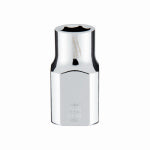 MILWAUKEE Milwaukee 45-34-9078 Socket, 8 mm Socket, Standard Socket, 3.543 in OAL, 3/8 in Drive, 6-Point, Chrome Vanadium Steel TOOLS MILWAUKEE