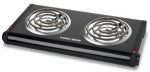 BLACK & DECKER Black+Decker DB1002B Buffet Range, 500/1000 W, 2-Burner, Knob Control, 2-Control, Metal, Black APPLIANCES & ELECTRONICS BLACK & DECKER