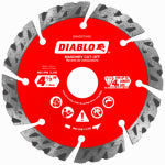 DIABLO Diablo DMADST0450 Series Saw Blade, Turbo Cut-Off Disc Blade, 4-1/2 in Dia, Segmented Rim, 1/PK TOOLS DIABLO