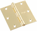 ASSA ABLOY AMERICAS RESIDENTIALI NC Door Hinge, Interior, Square-Edge, Bright Brass, 3-1/2 In., 3-Pk. HARDWARE & FARM SUPPLIES ASSA ABLOY AMERICAS RESIDENTIALI NC