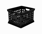 STERILITE Sterilite 16940906 Storage Crate, 3 qt, Polypropylene, Black, 15-5/8 in L, 13-3/4 in W, 10-5/4 in H HOUSEWARES STERILITE