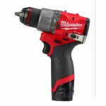MILWAUKEE ELECTRIC TOOL CORP M12 Subcompact Cordless Hammer Drill/Driver Kit, Brushless Motor, 1/2 In., (2) Batteries & Charger TOOLS MILWAUKEE ELECTRIC TOOL CORP