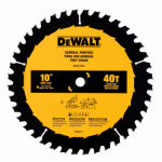 DEWALT ACCESSORIES Saw Blade, 40-Tooth x 10 In. TOOLS DEWALT ACCESSORIES