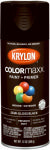 KRYLON Krylon K05579007 Enamel Spray Paint, 12 oz Can, 25 sq-ft Coverage Area, Acrylic Base, Semi-Gloss, Black PAINT KRYLON