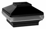 UFP RETAIL, LLC Solar Light Post Cap, Black, 4 x 4 In.