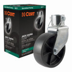 CURT Curt 28277 Jack Caster, 1200 lb, Pin-On Locking, Poly, Clear Zinc AUTOMOTIVE CURT