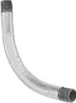 HALEX Halex 64112 Rigid Elbow, 90 deg Angle, 1-1/4 in, Steel, Galvanized, Each ELECTRICAL HALEX