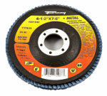 FORNEY Forney 71987 Flap Disc, 4-1/2 in Dia, 7/8 in Arbor, 80 Grit, Fine, Zirconium Alumina Abrasive, Fiberglass Backing TOOLS FORNEY