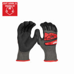 MILWAUKEE ELECTRIC TOOL CORP Impact Nitrile Dipped Work Gloves, Cut Level 5, Men's XL