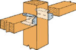 SIMPSON STRONG-TIE Simpson Strong-Tie FB Series FB24Z Fence Bracket, 1-9/16 in W, 20 ga Thick Material, Steel, ZMAX HARDWARE & FARM SUPPLIES SIMPSON STRONG-TIE