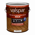 VALSPAR/CABOT One-Coat Solid Stain & Sealer, Neutral Base, 1 Gallon