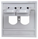 LEVITON MFG CO GRY OUTDOR OUTLET COVER ELECTRICAL LEVITON MFG CO
