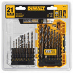 DEWALT ACCESSORIES 21-Pc. Black Oxide HSS Twist Drill Bit Set TOOLS DEWALT ACCESSORIES