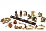 L E JOHNSON Bi-Fold Sliding Door Hardware Set, 1-1/8 to 1-3/8 In., 4 Ft.