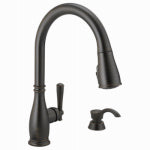 DELTA FAUCET CO Charmaine Single Handle, High Arc Kitchen Faucet, Pull-Down Spray, ShieldSpray Technology, Soap Dispenser, Venetian Bronze PLUMBING, HEATING & VENTILATION DELTA FAUCET CO