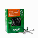 SPAX #10 x 3-1/2" Exterior Flat Head Wood Deck Screws Construction Torx T-Star Plus (59 EA) 1 LB
