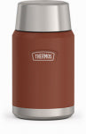THERMOS LLC Insulated Food Jar & Spoon, Stainless Steel, Saddle Color, 24 oz. HOUSEWARES THERMOS LLC