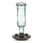 WOODSTREAM CORP Antique Bottle Glass Hummingbird Feeder, Green PET & WILDLIFE SUPPLIES WOODSTREAM CORP