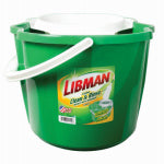 THE LIBMAN COMPANY Libman 2112 Clean and Rinse Bucket, 4 gal, Green, Polypropylene CLEANING & JANITORIAL SUPPLIES THE LIBMAN COMPANY