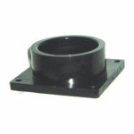 US HARDWARE US Hardware RV-700C Socket with Flange, 1-1/2 in ID, Slip, ABS, Black AUTOMOTIVE US HARDWARE