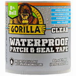 GORILLA GLUE COMPANY Waterproof Patch & Seal Tape, Clear, 4-In. x 8-Ft.