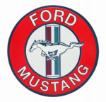 OPEN ROAD BRANDS LLC Metal Sign, "Ford Mustang", 12 x 12 In. HOUSEWARES OPEN ROAD BRANDS LLC