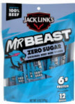 MIDWEST DISTRIBUTION JACK LINKS MR BEAST 6 OZ ORIGINAL ZERO SUGAR BEEF STICK MULTIPLACK