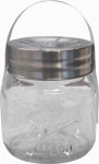 BALL Ball 2176669 Decorative Mason Jar, 64 oz, Glass/Stainless Steel HOUSEWARES BALL