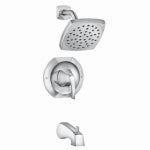 MOEN Moen Lindor Posi-Temp Series 82504 Tub and Shower Faucet, 1-Function Showerhead, 1.75 gpm Showerhead, 1-Spray Setting PLUMBING, HEATING & VENTILATION MOEN