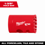 MILWAUKEE ELECTRIC TOOL CORP Diamond Max Hole Saw Bit, Diamond Grit, 1-3/8 In.