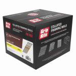 PRIMESOURCE BUILDING PROD. Collated Framing Nails, Bright, Round Head, 21 Degree, 2-3/8 In. x 12 Gauge, 2500-Pk.