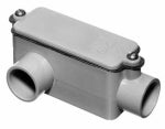 CARLON Carlon E985E-CTN Conduit Body, 3/4 in Hub, 6-9/32 in OAL, PVC ELECTRICAL CARLON