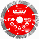 DIABLO Diablo DMADST0600 Series Saw Blade, Turbo Cut-Off Disc Blade, 6 in Dia, Segmented Rim, 1/PK TOOLS DIABLO