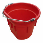 QINGDAO HUATIAN HAND TRUCK Utility Bucket, Flat Sided, Red Resin, 20-Qts. HARDWARE & FARM SUPPLIES QINGDAO HUATIAN HAND TRUCK