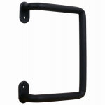 ASSA ABLOY AMERICAS RESIDENTIALI NC Troy Sliding Barn Door Handle, Matte Black Modern Pull, 8 In.