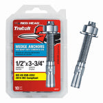 ITW BRANDS 1/2" x 3-3/4" Wedge Anchor 10-Ct. HARDWARE & FARM SUPPLIES ITW BRANDS