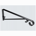 ASSA ABLOY AMERICAS RESIDENTIALI NC Hanging Plant Bracket, Black, 20-Lb. Load, 15 In.
