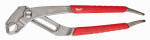MILWAUKEE Milwaukee 48-22-6212 V-Jaw Plier, 12 in OAL, 2-3/4 in Jaw Opening, Red Handle, Comfort-Grip Handle, 1/4 in W Jaw TOOLS MILWAUKEE
