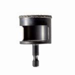 J S PRODUCTS Diamond Grit Arbored Hole Saw, 1-3/8 In TOOLS J S PRODUCTS