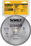 DEWALT ACCESSORIES Dry-Cut Diamond Wheel, 7 In. TOOLS DEWALT ACCESSORIES