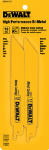 DEWALT DEWALT DW4802-2 Reciprocating Saw Blade, Bi-Metal, Applicable Materials: Wood, 3/4 in W, 6 in L, 6 TPI TOOLS DEWALT