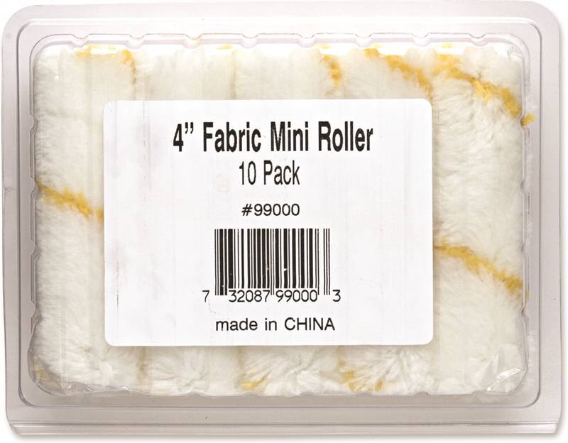 WHIZZ Whizz 99000 Roller Cover, 1/2 in Thick Nap, 4 in L, Fabric Cover