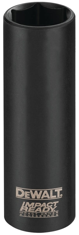 DEWALT DEWALT IMPACT READY DW22862 Impact Socket, 1/2 in Socket, 1/2 in Drive, Square Drive, 6-Point, Steel, Black Oxide