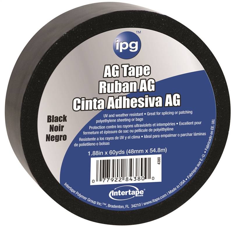 INTERTAPE POLYMER IPG 4380 Adhesive Tape, 60 yd L, 1-7/8 in W, Polyethylene Backing, Black AUTOMOTIVE INTERTAPE POLYMER   