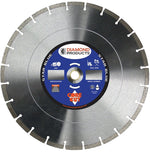DIAMOND PRODUCTS Diamond Products 85261 Circular Saw Blade, 14 in Dia, Diamond Cutting Edge, Universal Arbor