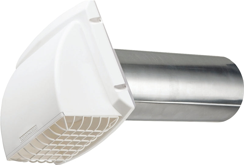 DUNDAS JAFINE Dundas Jafine ProFlex BPMH4WZW Exhaust Hood, 6-1/4 in W Hood, 7 in H Hood, 4 in Duct, Polypropylene Hood PLUMBING, HEATING & VENTILATION DUNDAS JAFINE