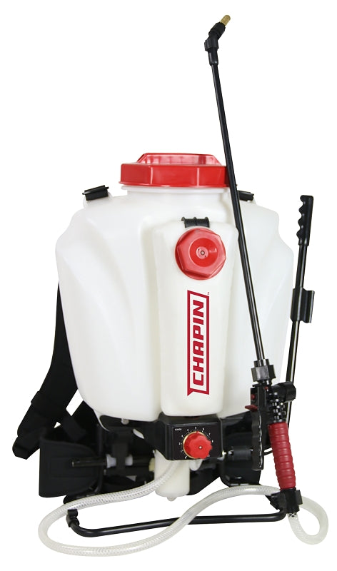 CHAPIN Chapin 63950 Backpack Sprayer, 4 gal Tank, Polyethylene Tank, 48 in L Hose, Adjustable Nozzle